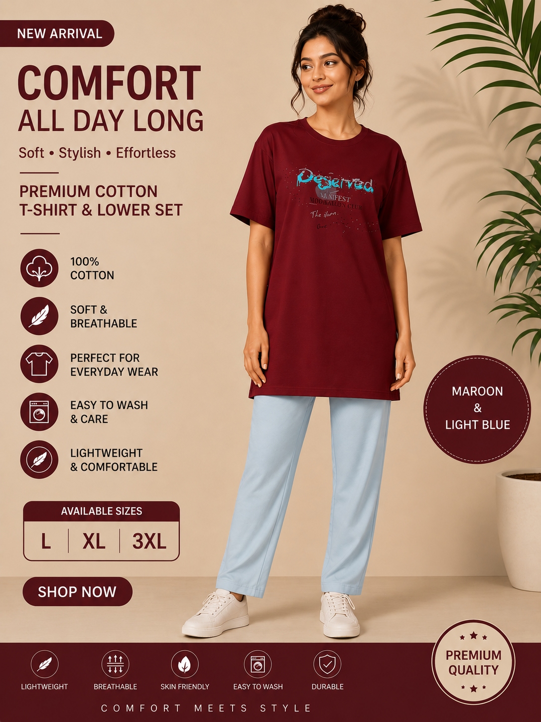 Women Cotton Night Suit Set Online | Comfortable Nightwear – Trendstox