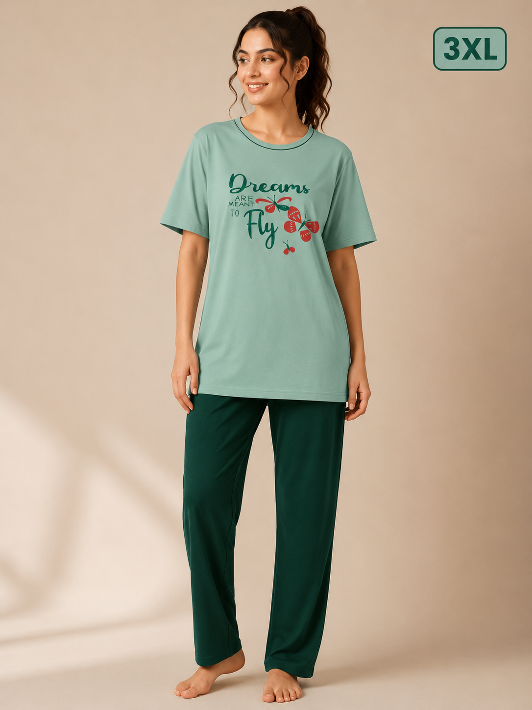 Women Cotton Night Suit Set Online | Comfortable Nightwear – Trendstox - Image 2