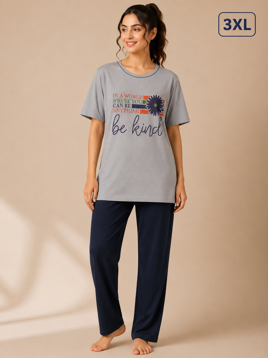 Women Cotton Night Suit Set Online | Comfortable Nightwear – Trendstox - Image 3