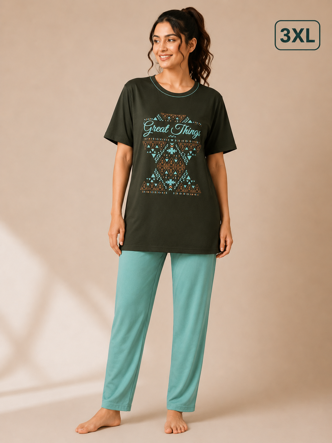 Women Cotton Night Suit Set Online | Comfortable Nightwear – Trendstox - Image 4