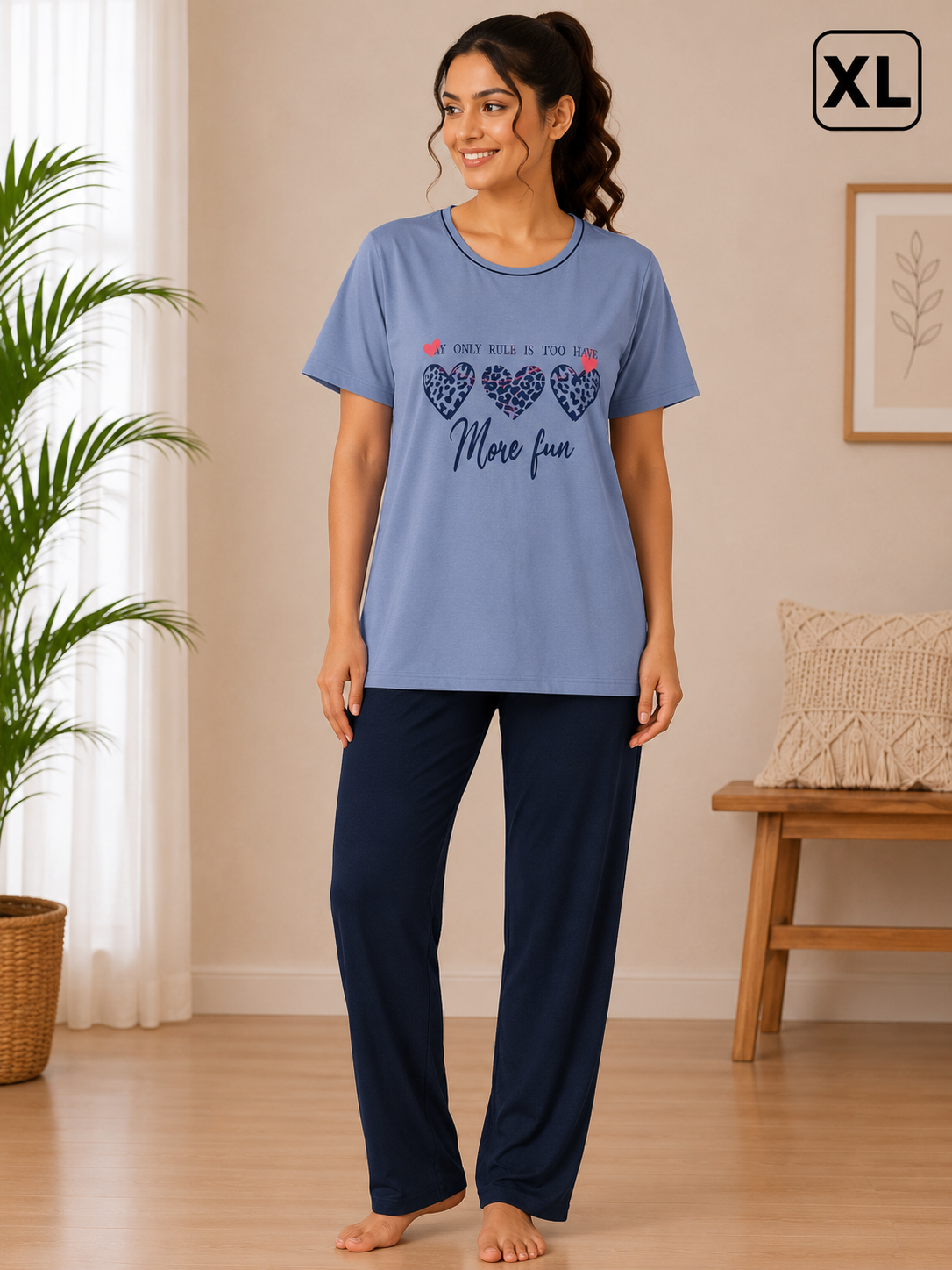 Women Cotton Night Suit Set Online | Comfortable Nightwear – Trendstox - Image 9